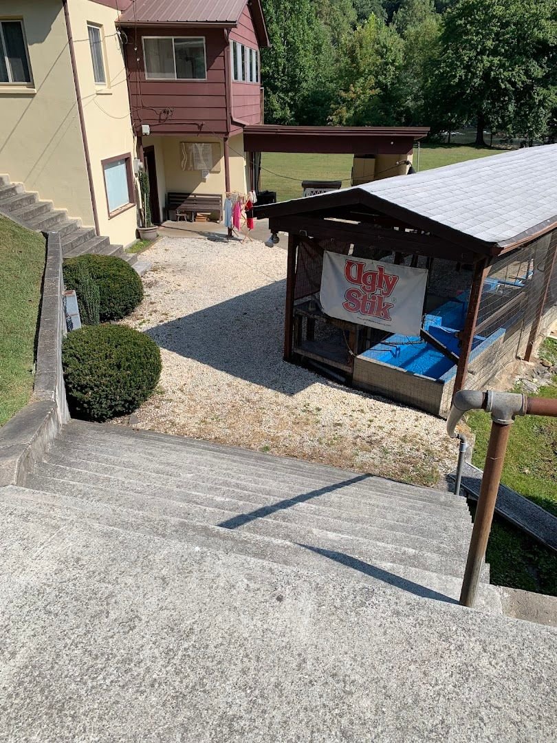 Live bait holding area beside Simonds Bait and Tackle